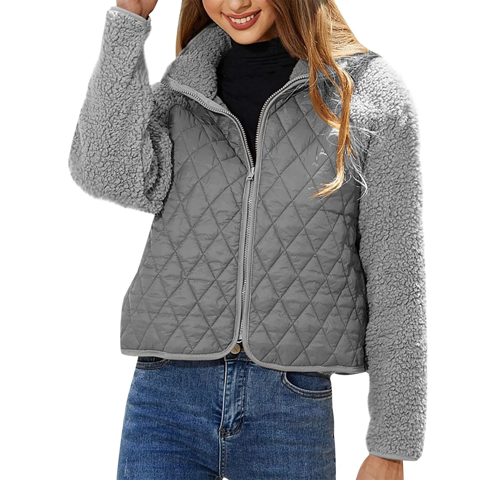 Veste bombardier confortable pour femme