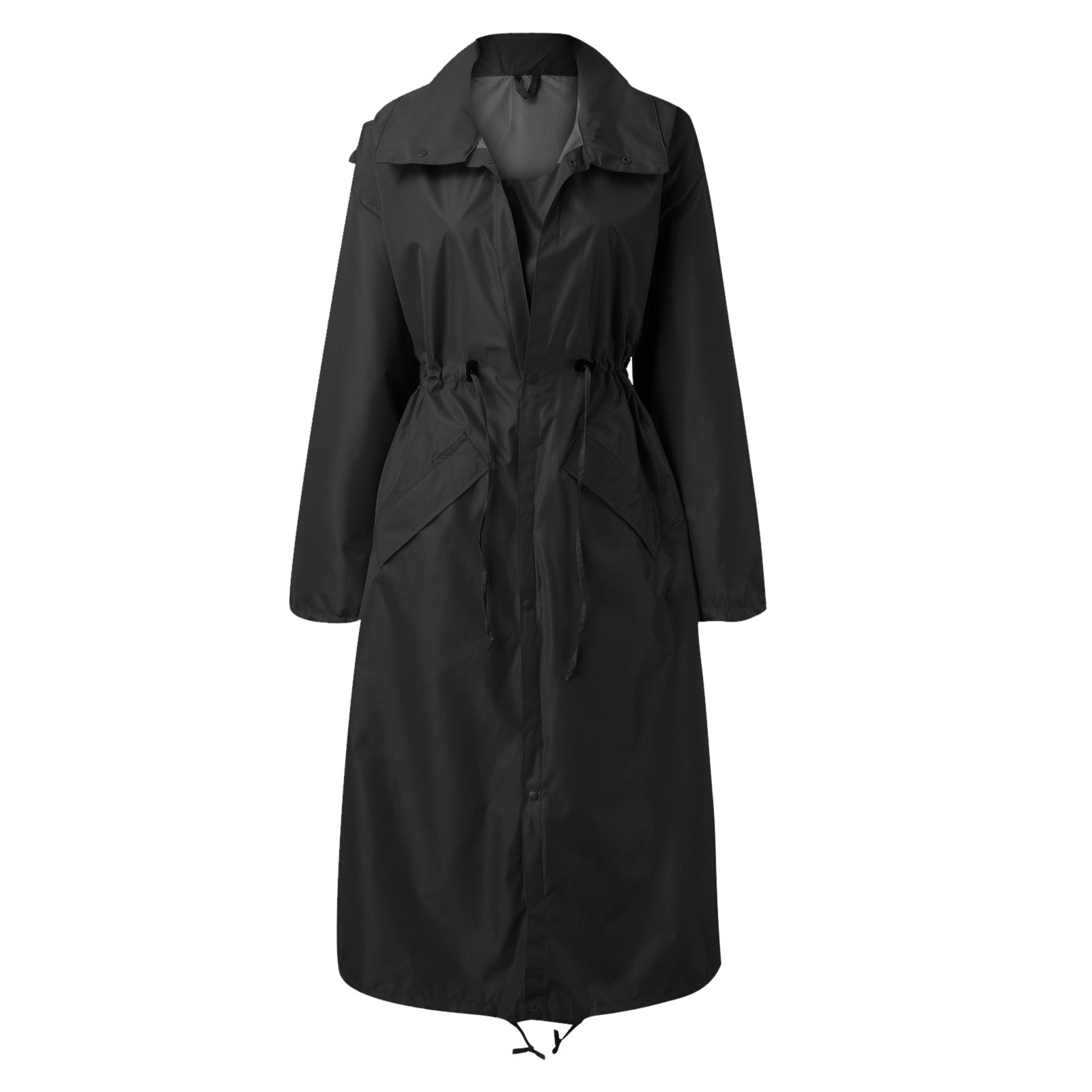 Mackintosh élégant avec cordon de serrage à la taille