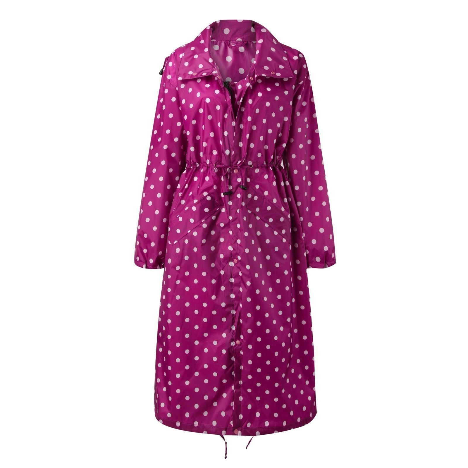 Mackintosh élégant avec cordon de serrage à la taille