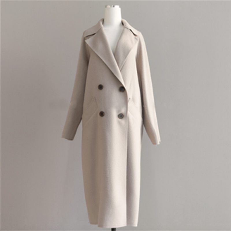 Manteau long en laine pour l'hiver