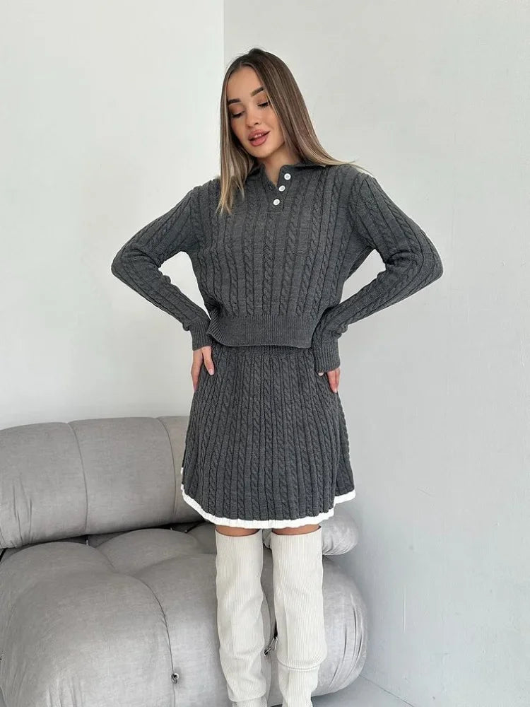 Robe en tricot à manches longues - Projet Paris - Élégante, Confortable