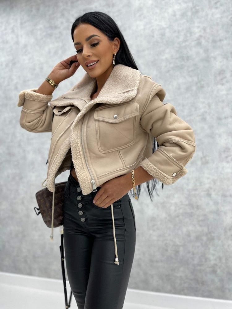 Nina - veste bombardier chaude et décontractée pour l'hiver