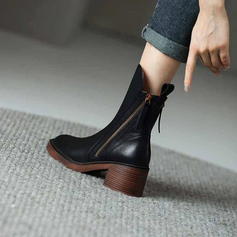 Maria | Bottines en cuir premium