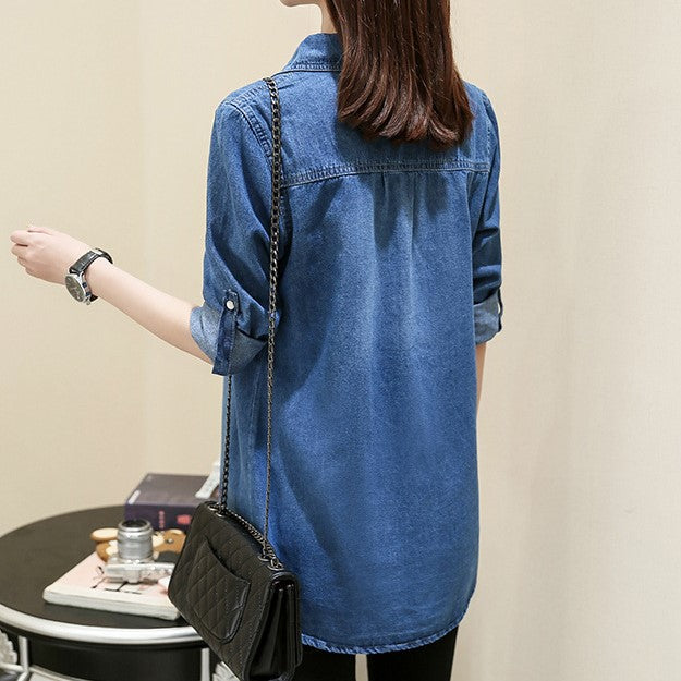 Kristianna - Veste longue en jean