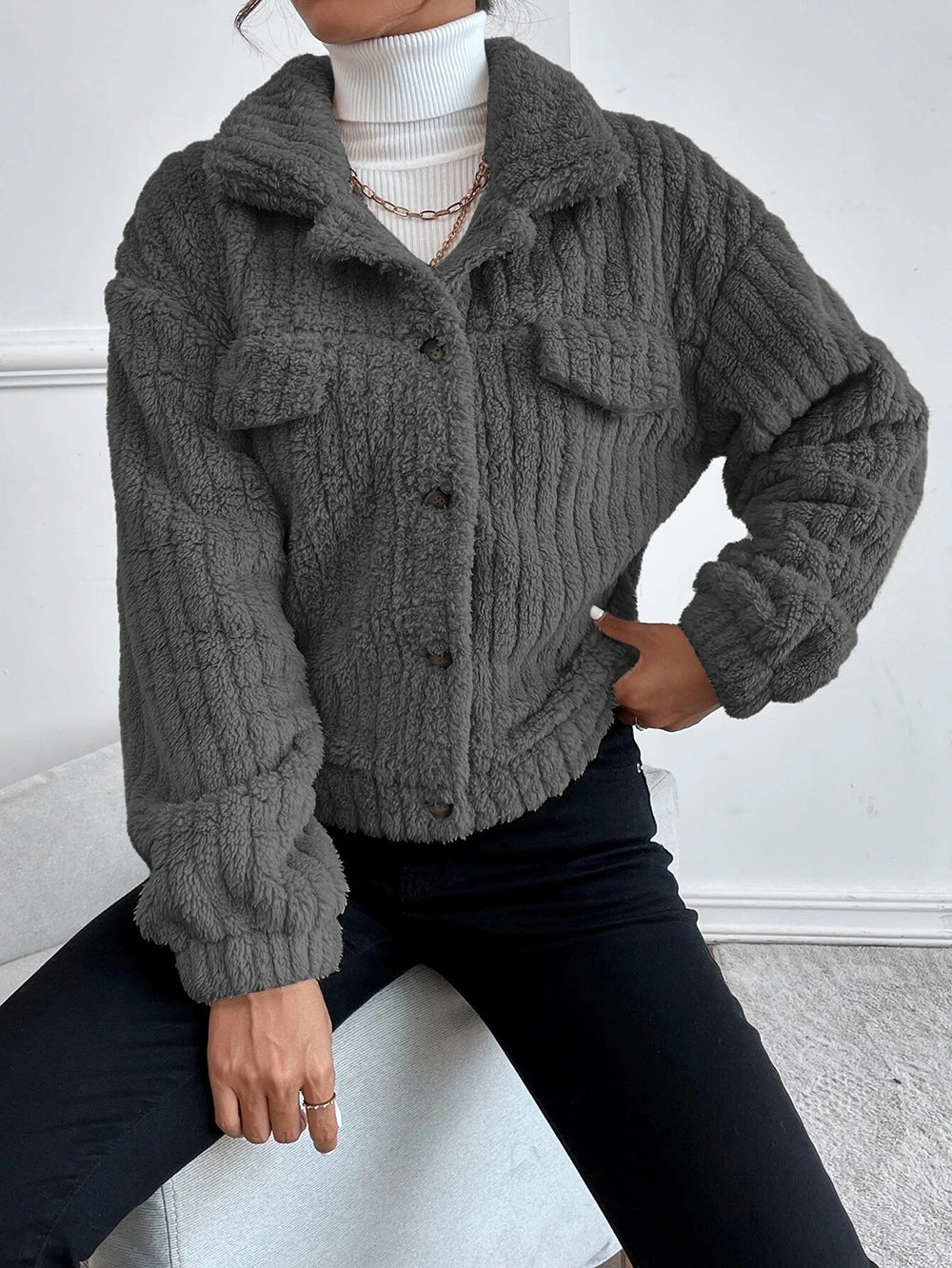 Veste chaude et confortable pour femme