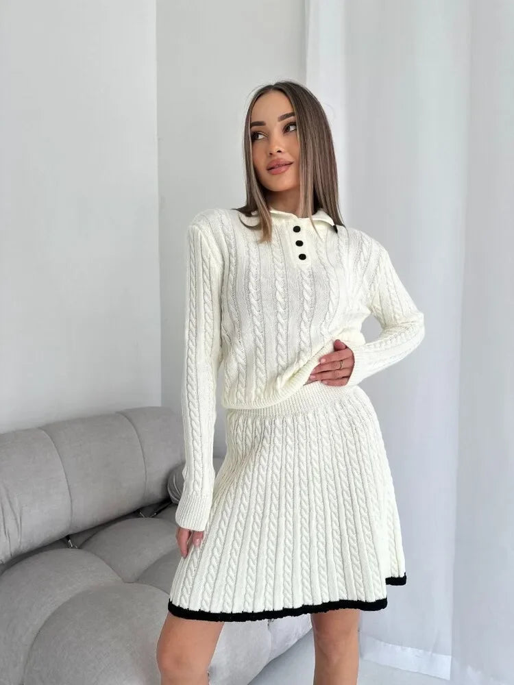 Robe en tricot à manches longues - Projet Paris - Élégante, Confortable