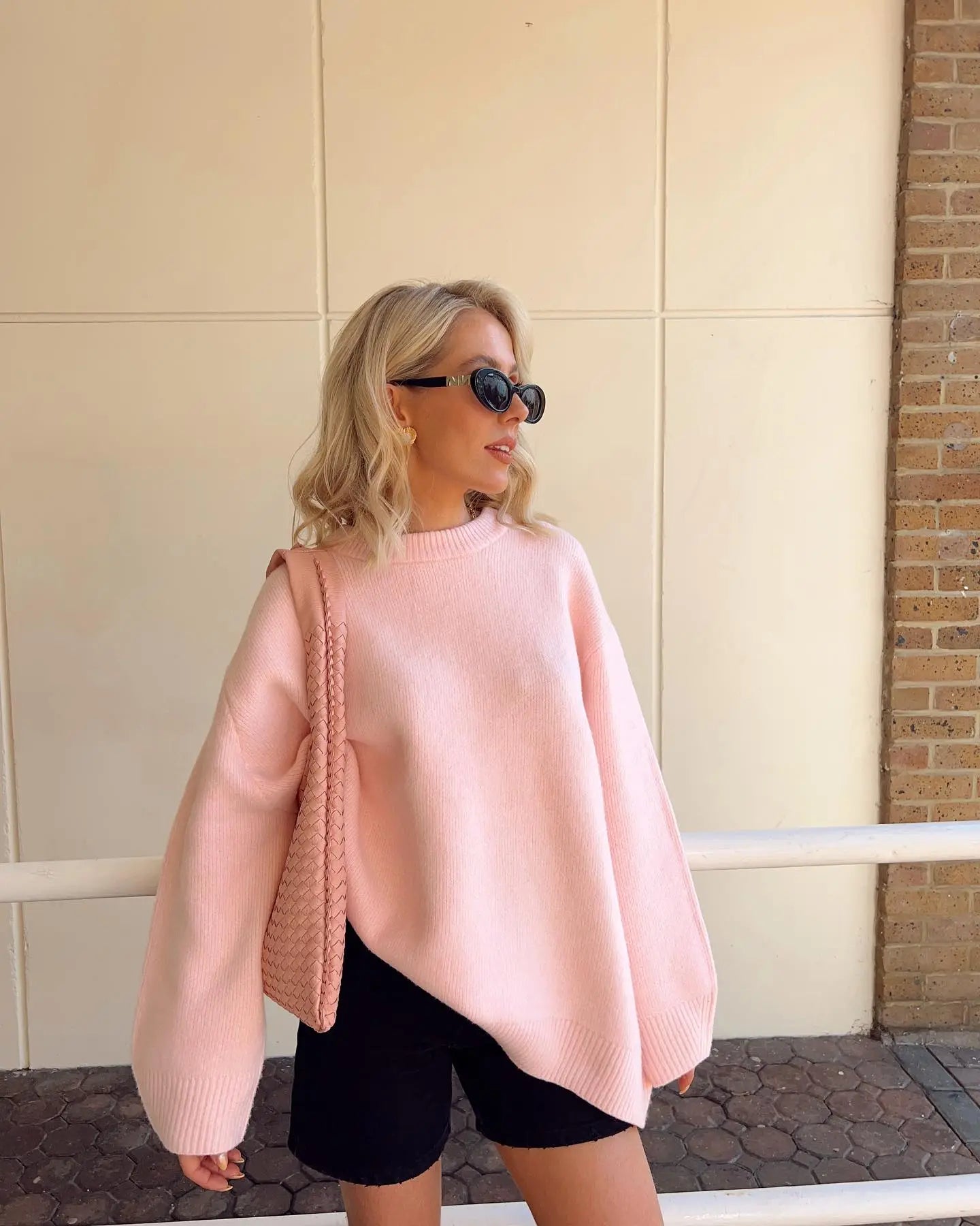 Clarisse - Pull rose confortable