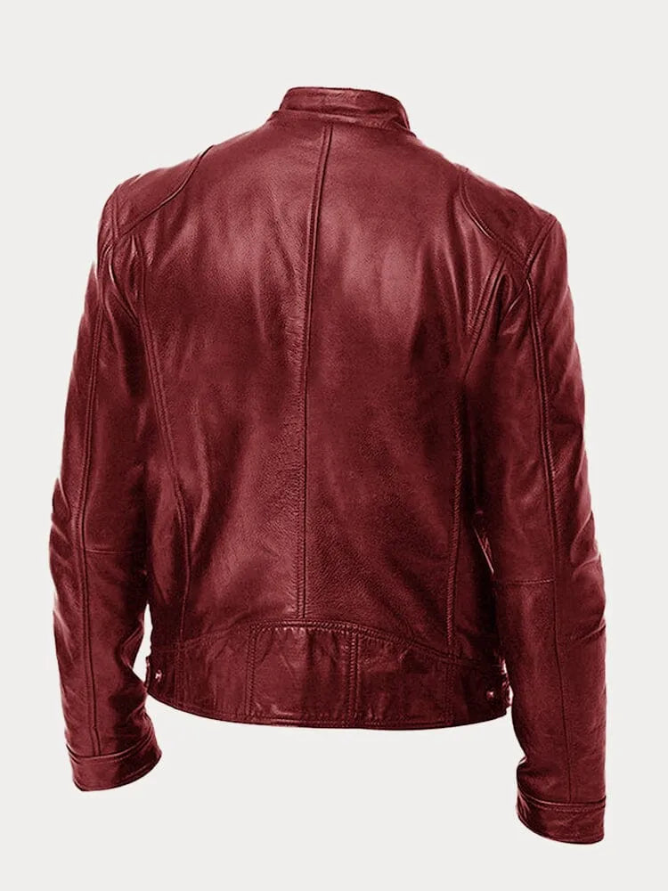 David – Veste en cuir décontractée