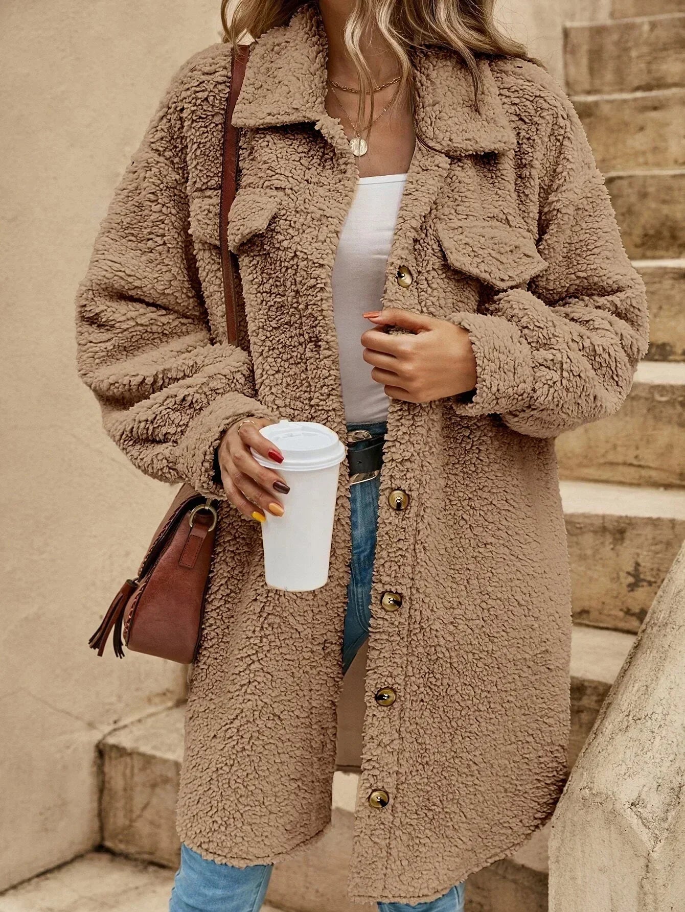 Confortable gilet long pour femmes