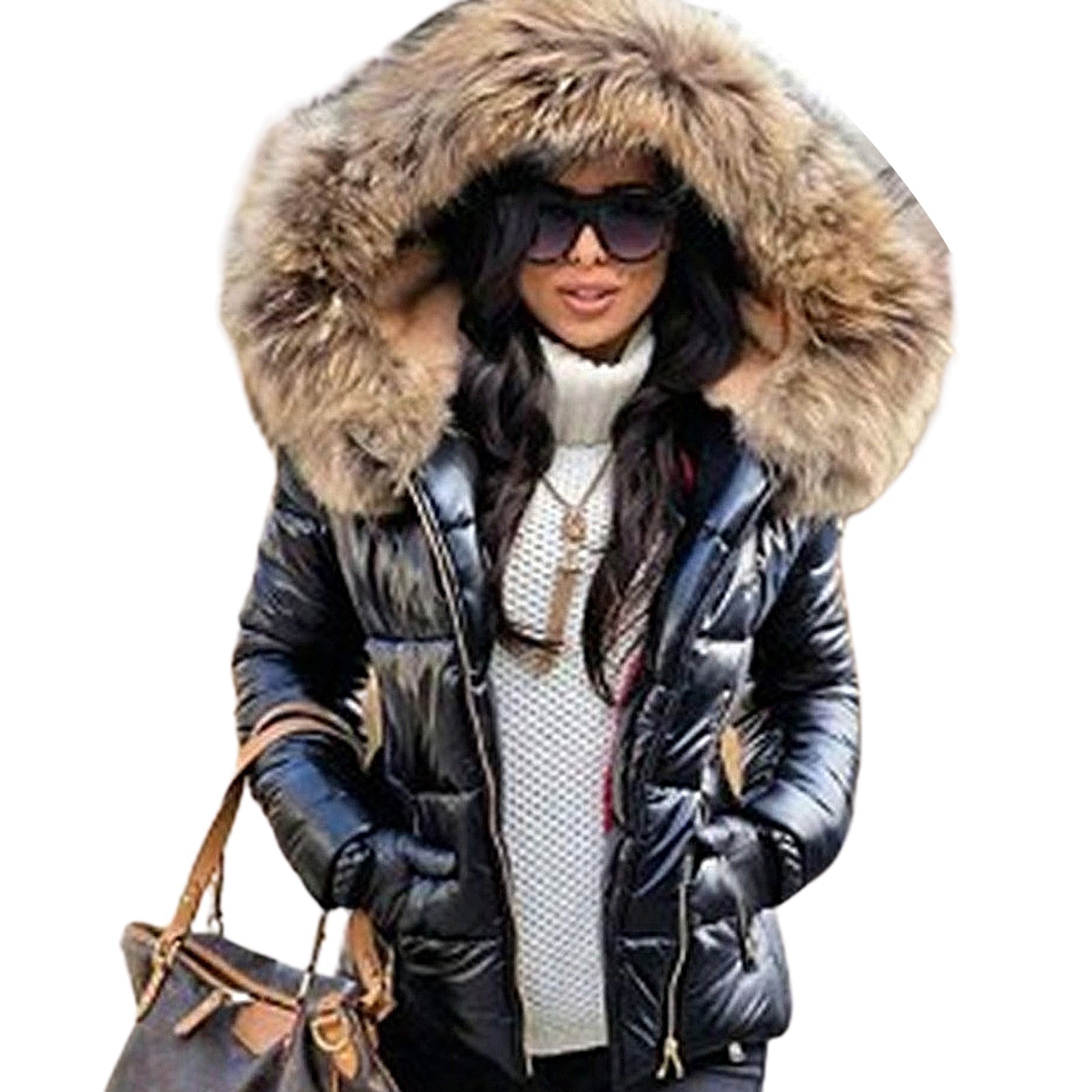 Manteau pour femme avec capuche élégante