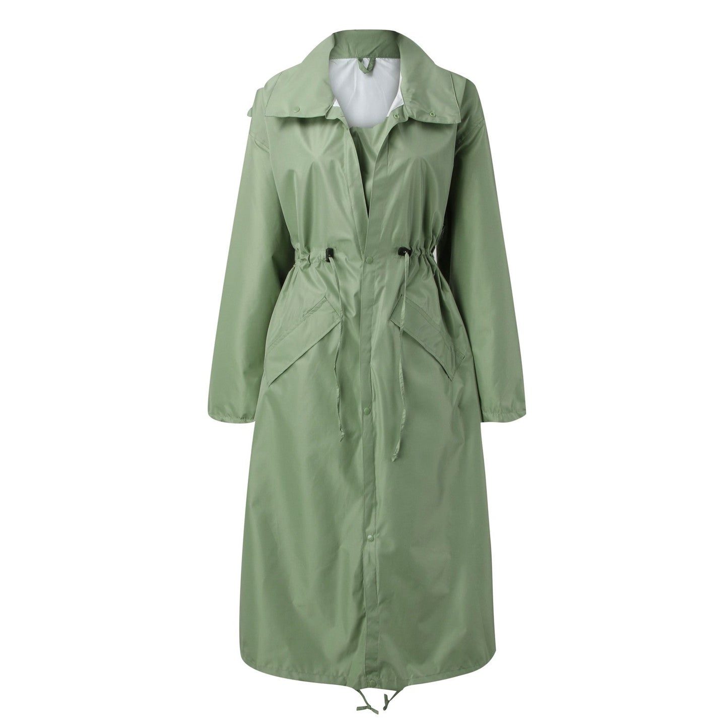 Mackintosh élégant avec cordon de serrage à la taille