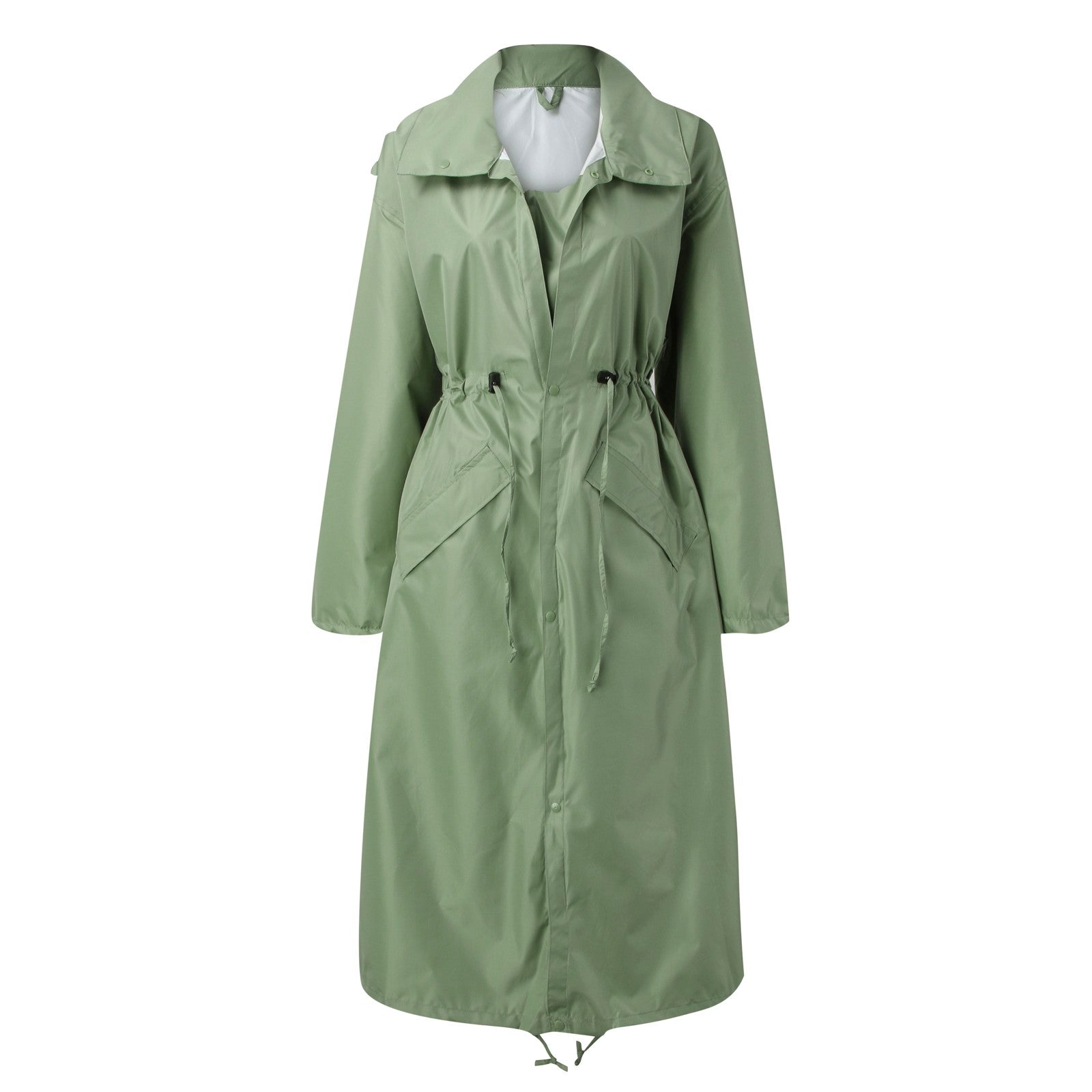 Mackintosh élégant avec cordon de serrage à la taille