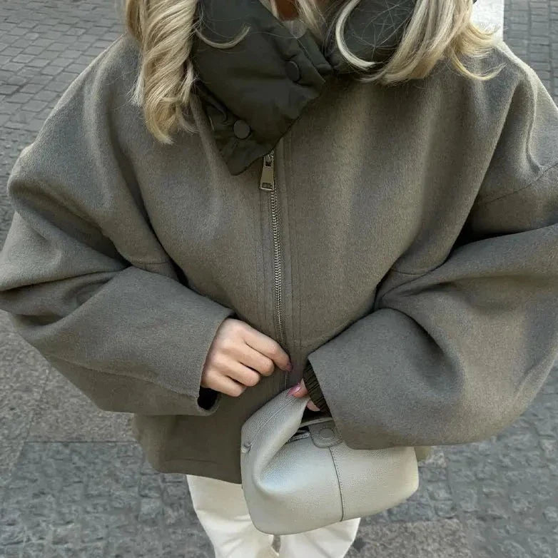 Olivya - veste à capuche zippée surdimensionnée
