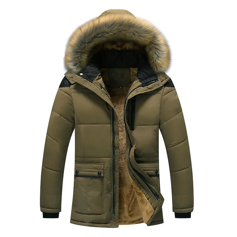 Veste à capuche chaude et matelassée pour femmes