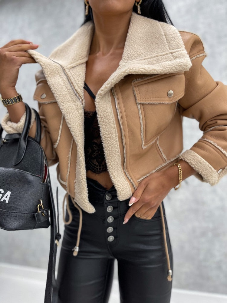 Nina - veste bombardier chaude et décontractée pour l'hiver