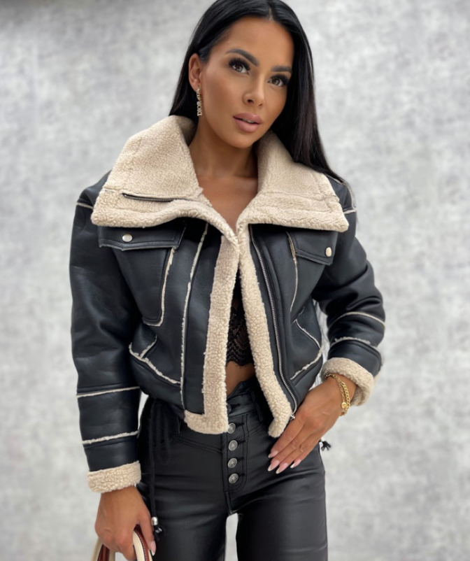 Nina - veste bombardier chaude et décontractée pour l'hiver