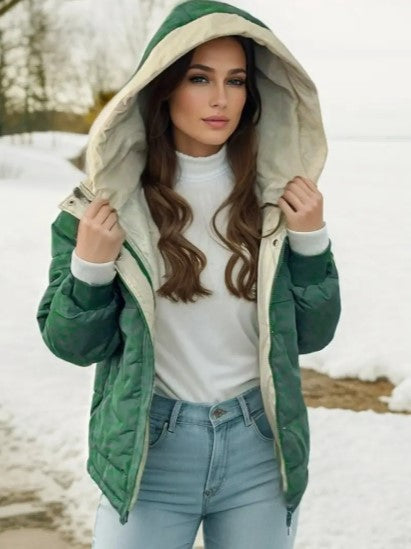 Manteau d'hiver matelassé classique pour femmes