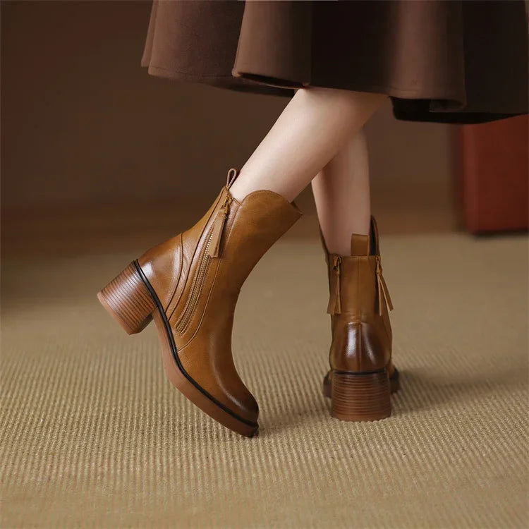 Maria | Bottines en cuir premium