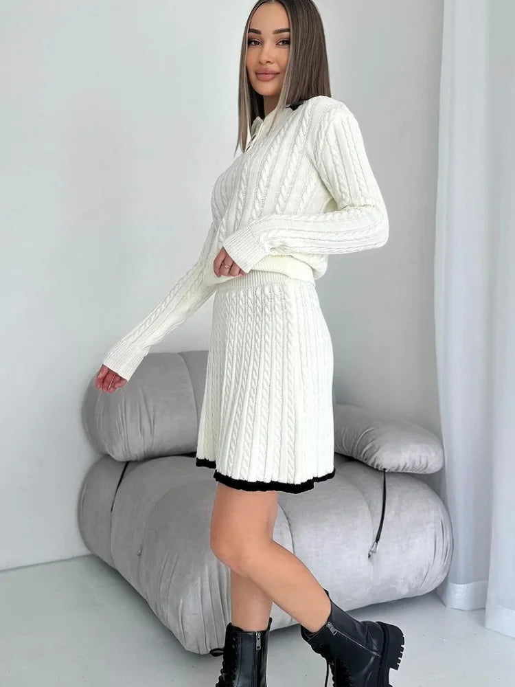 Robe en tricot à manches longues - Projet Paris - Élégante, Confortable