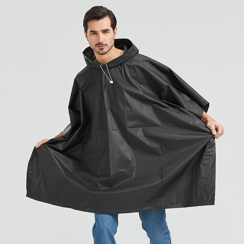 Poncho de pluie léger à capuche