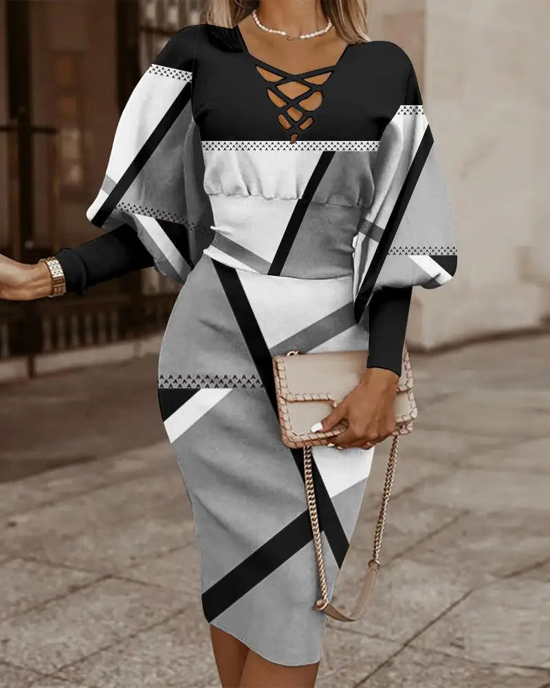 Robe midi élégante pour femmes - Projet Paris - Chic et intemporelle - Un choix parfait pour chaque occasion