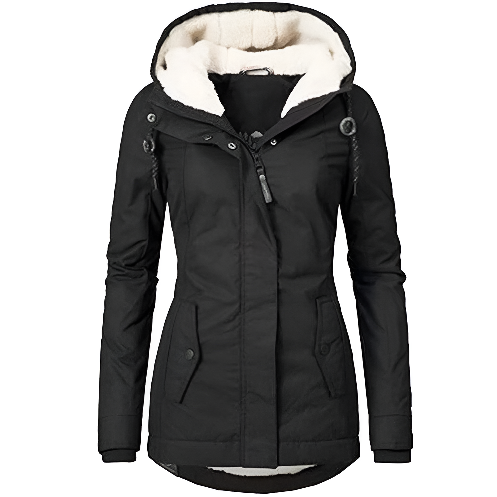 Manteau d'hiver rayonnant pour femmes