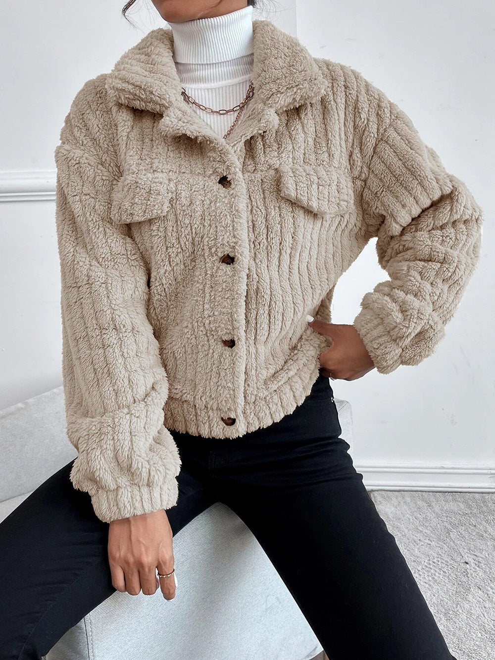 Veste chaude et confortable pour femme