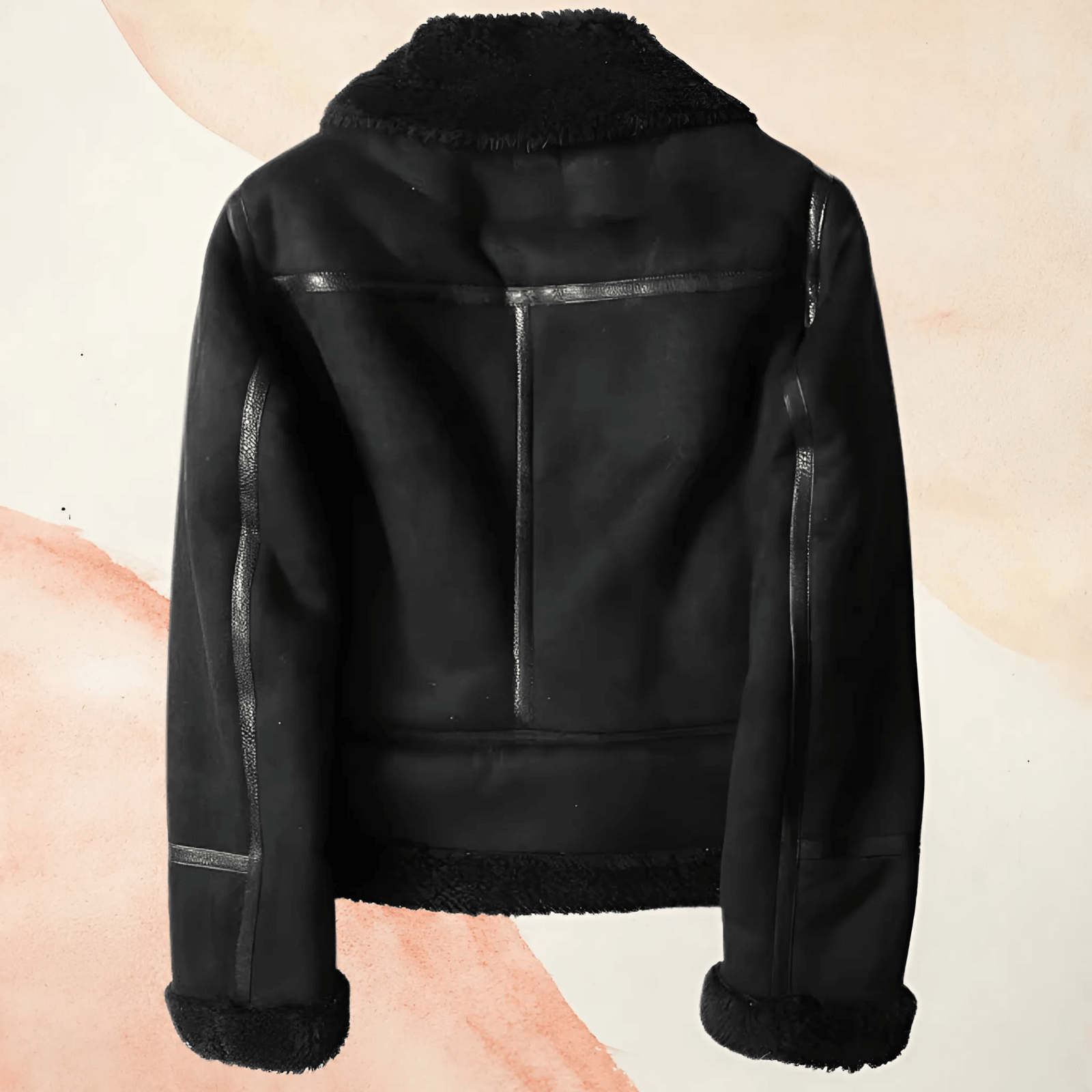 Palmer - veste rétro garnie de fourrure
