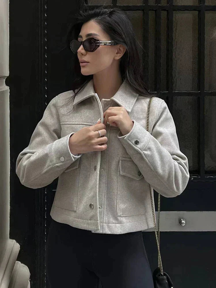 Amy - veste d'été avec col rabattu