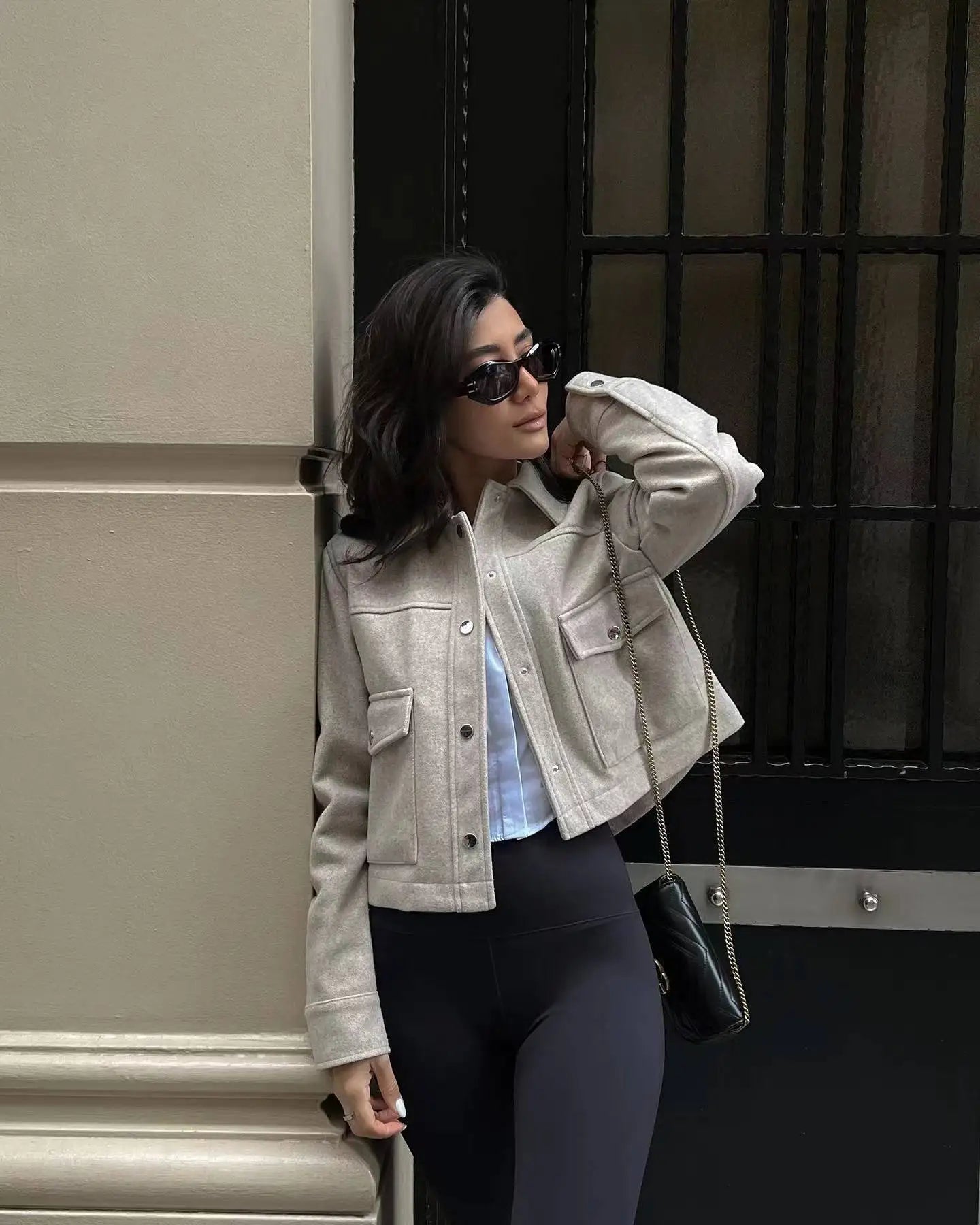 Amy - veste d'été avec col rabattu