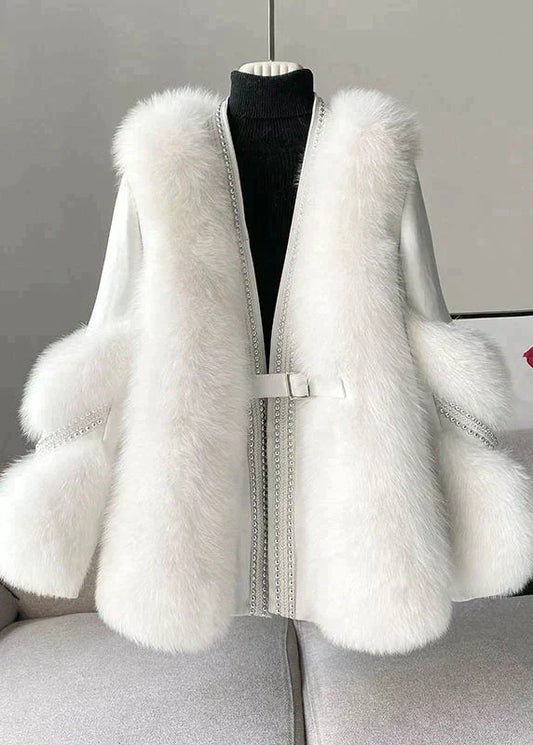 Elaine - Manteau de fourrure élégant et chaud
