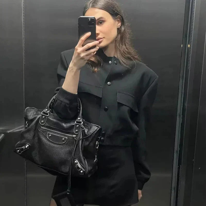 Nika - Élégante Veste Bomber Coupée