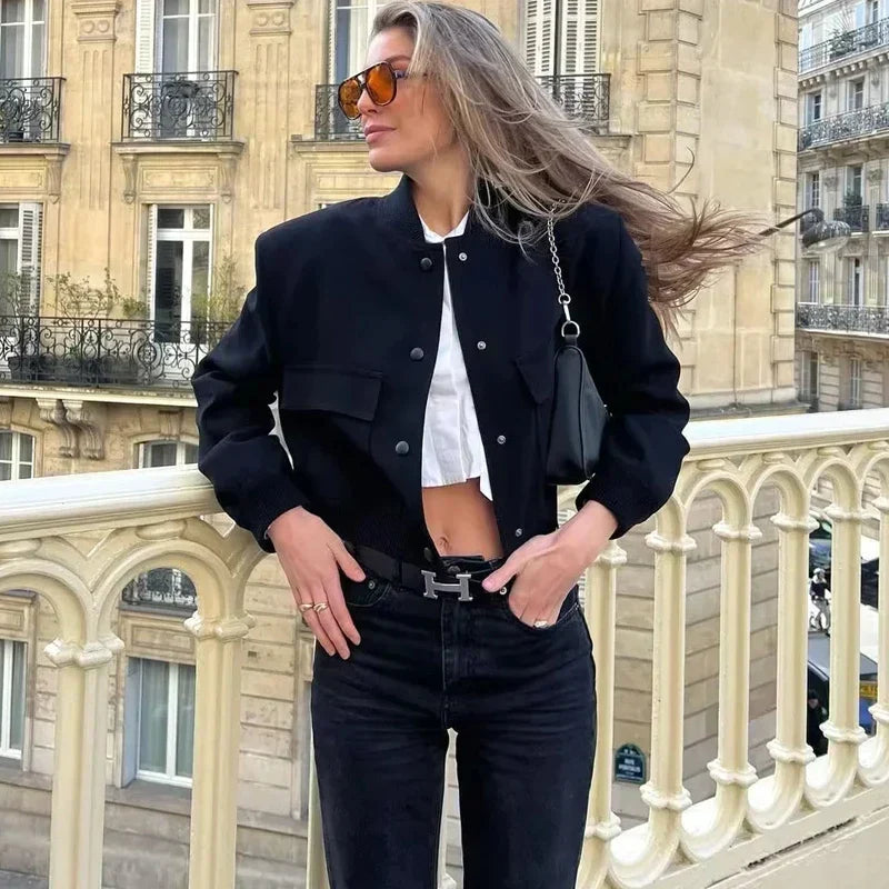 Nika - Élégante Veste Bomber Coupée