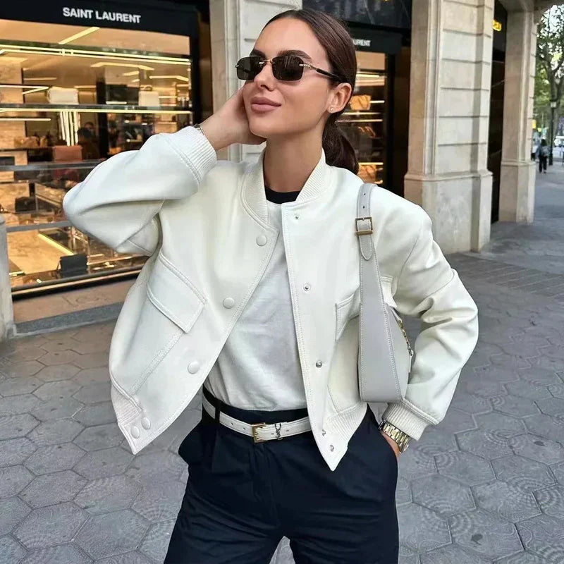 Nika - Élégante Veste Bomber Coupée