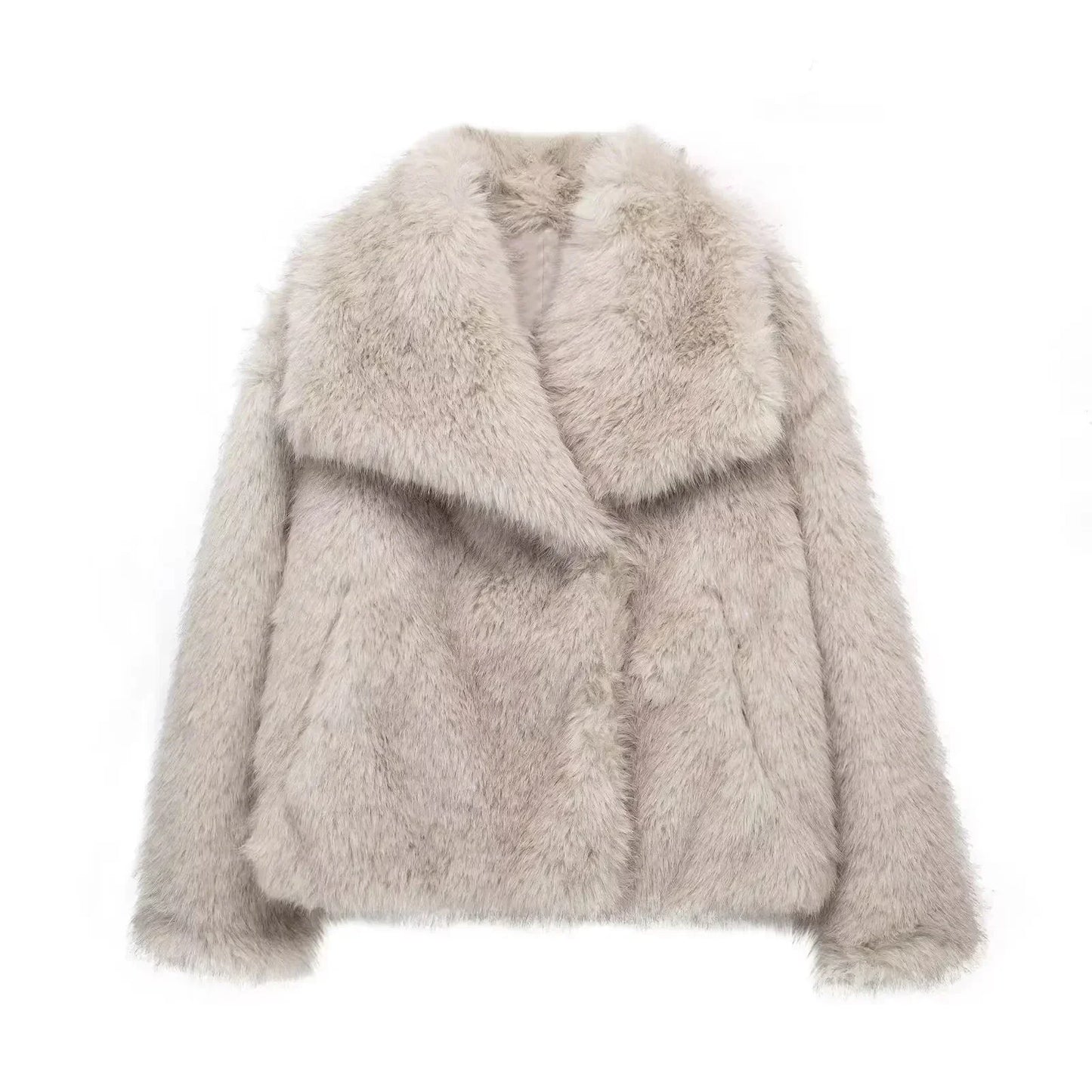 Ariah - Manteau de fausse fourrure à la hanche