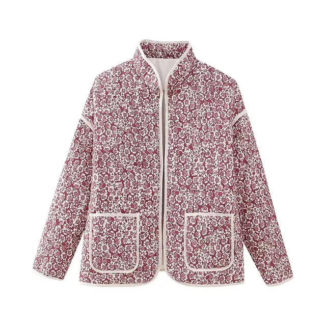 Brianna - Veste patchwork imprimée vintage