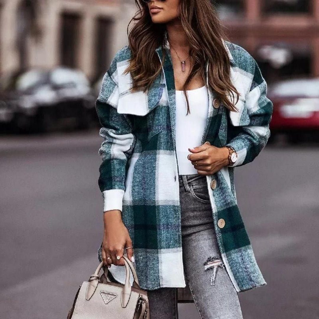 Earlene - Veste en flanelle élégante