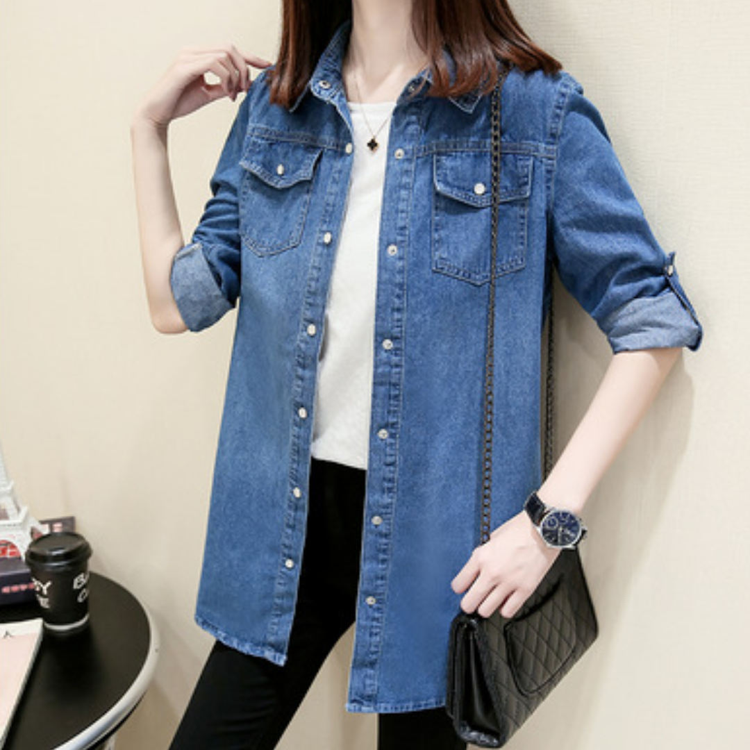 Kristianna - Veste longue en jean