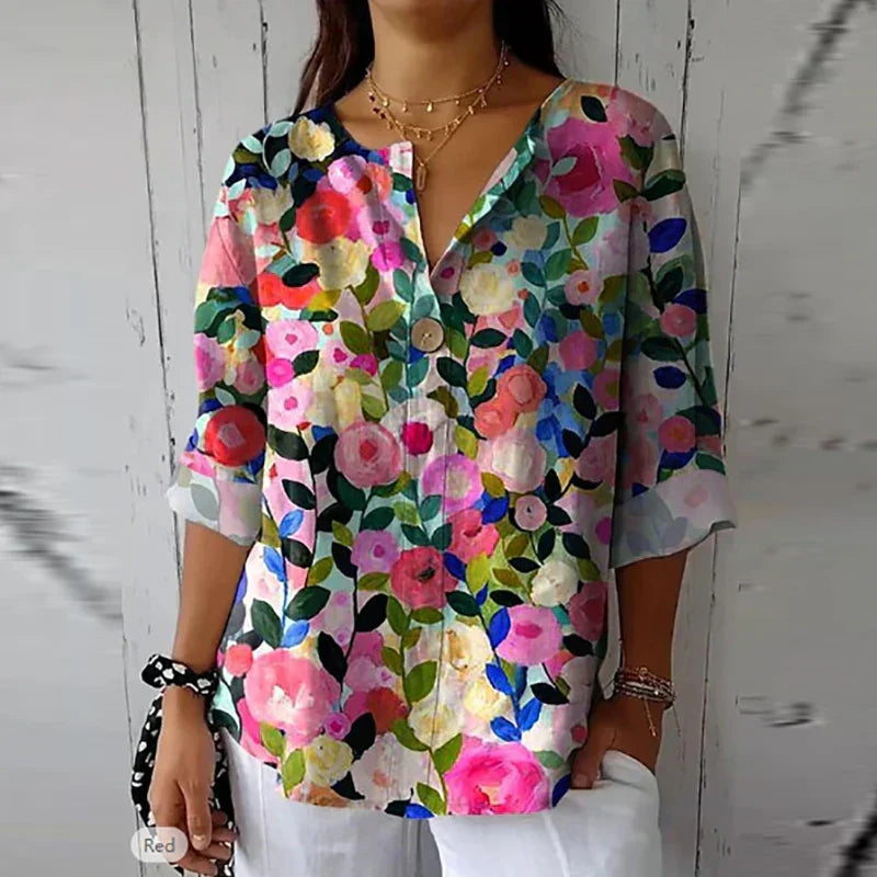 Leslo | Blouse Fleurie Élégante pour Femmes