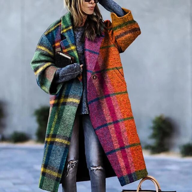Amari - manteau long élégamment imprimé