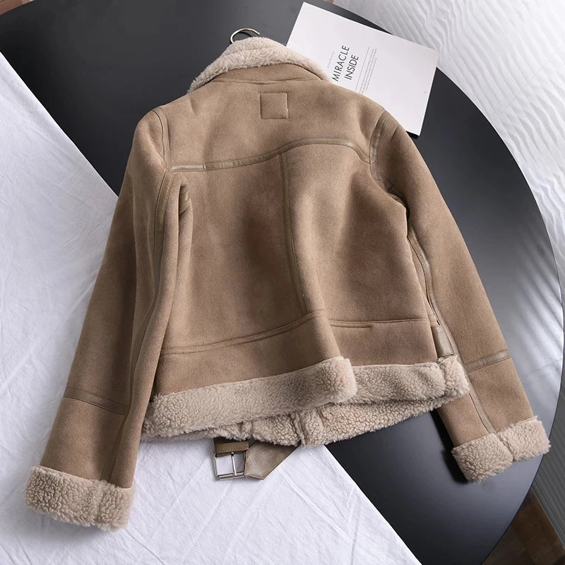 Thea - Veste courte vintage avec ceinture