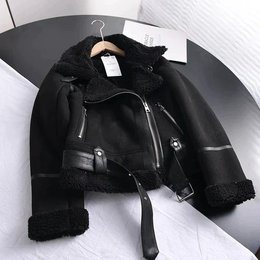 Thea - Veste courte vintage avec ceinture
