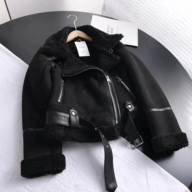 Thea - Veste courte vintage avec ceinture