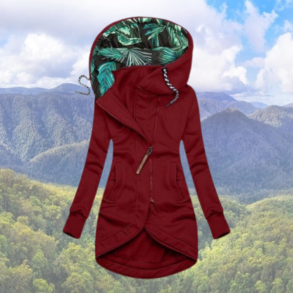 Manteau d'hiver imperméable avec capuche pour femmes