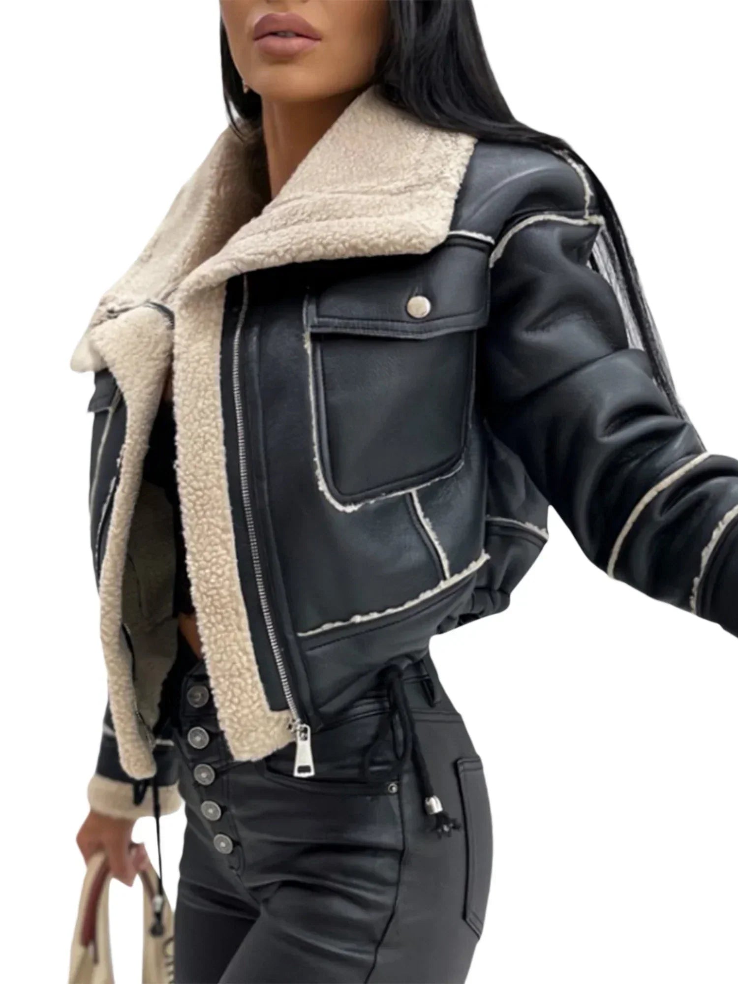 Maggie - Veste courte chaude pour l'hiver