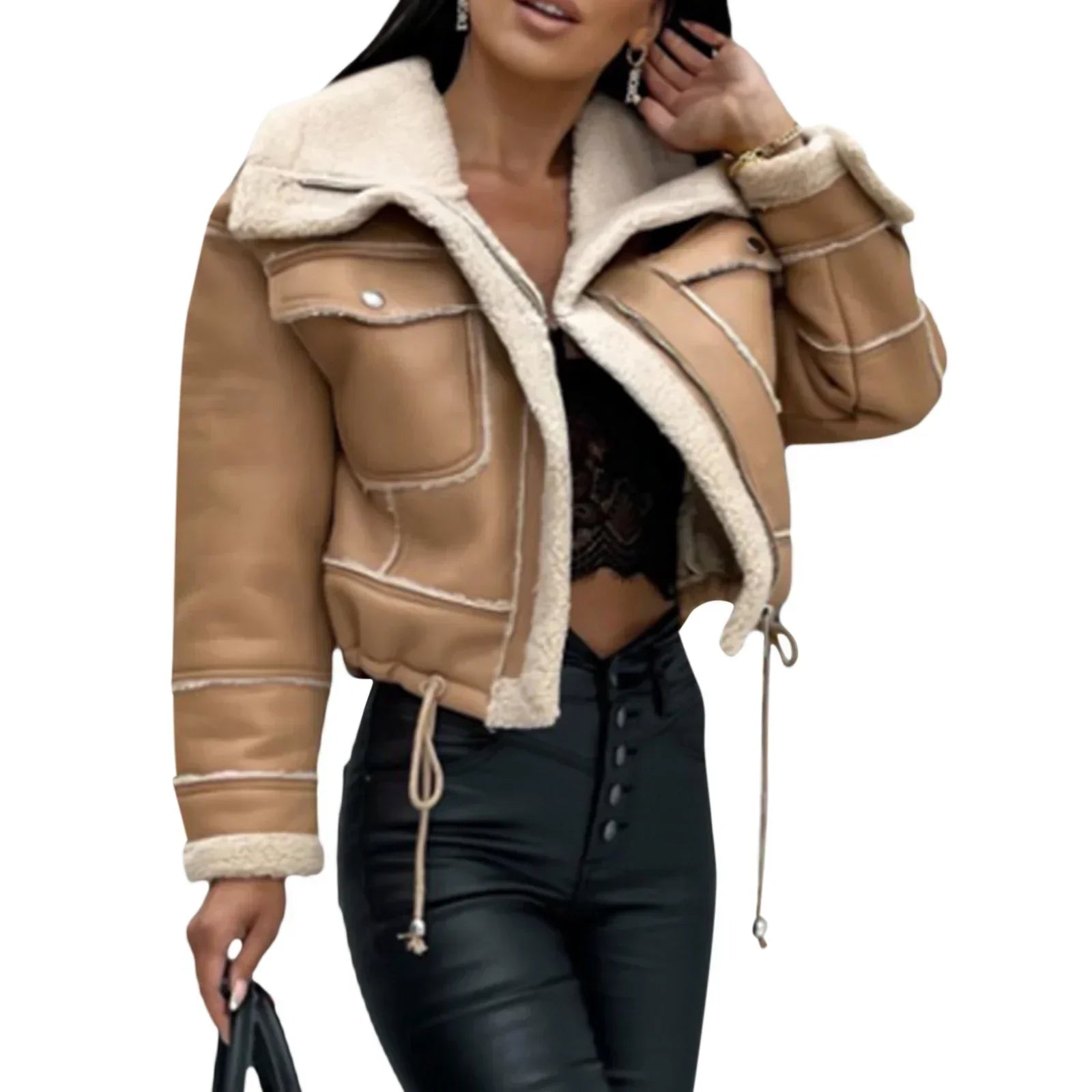 Maggie - Veste courte chaude pour l'hiver
