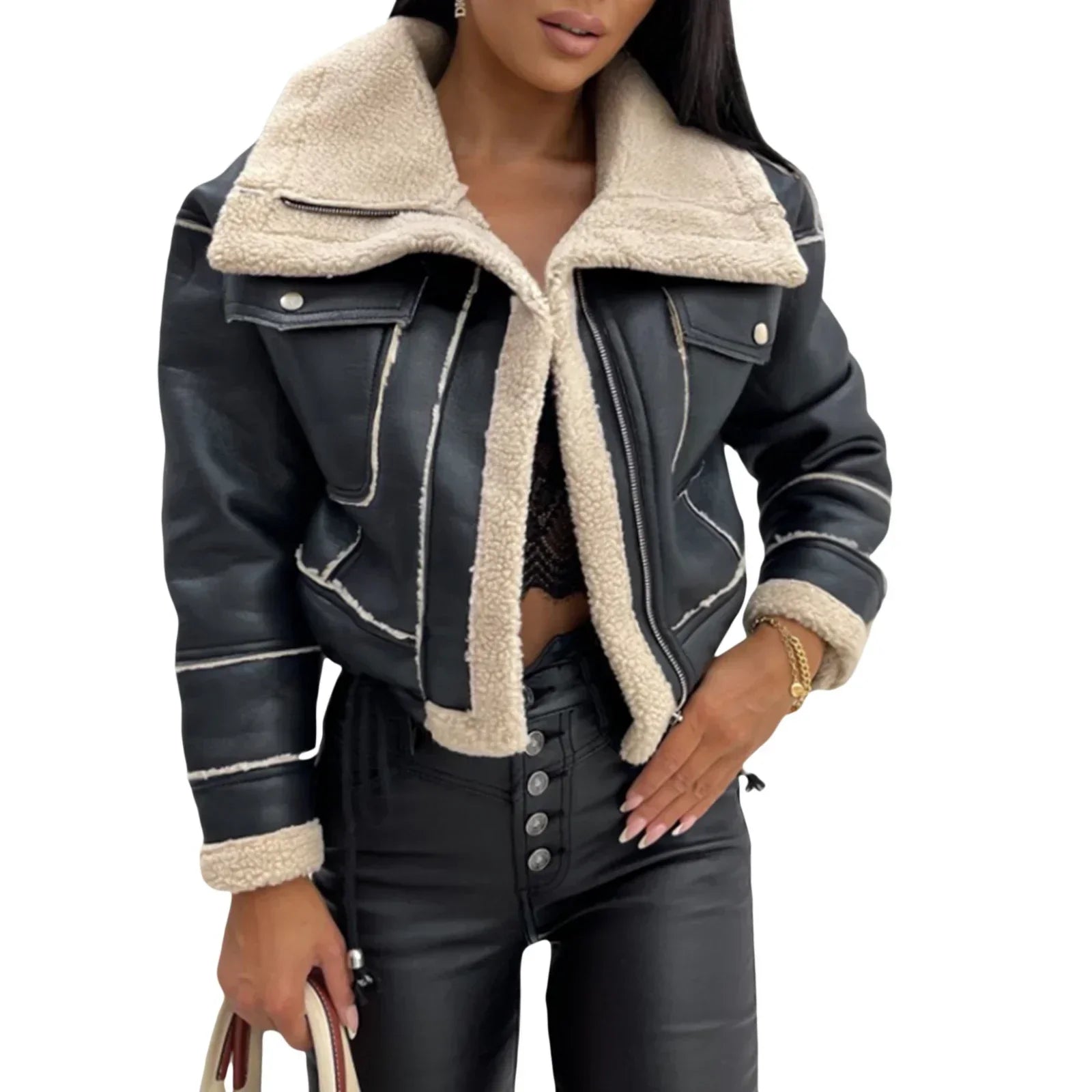 Maggie - Veste courte chaude pour l'hiver