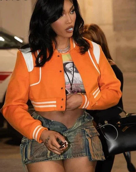 Magnolia - veste streetwear rétro orange