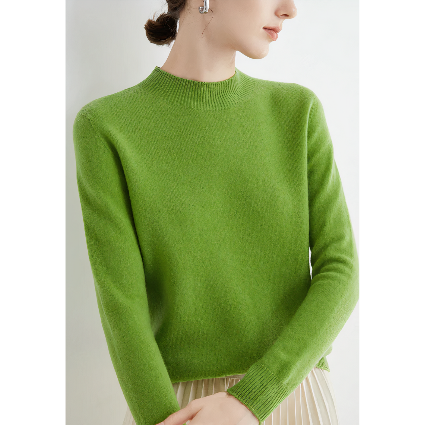 Cerise - Pull tricoté en cachemire