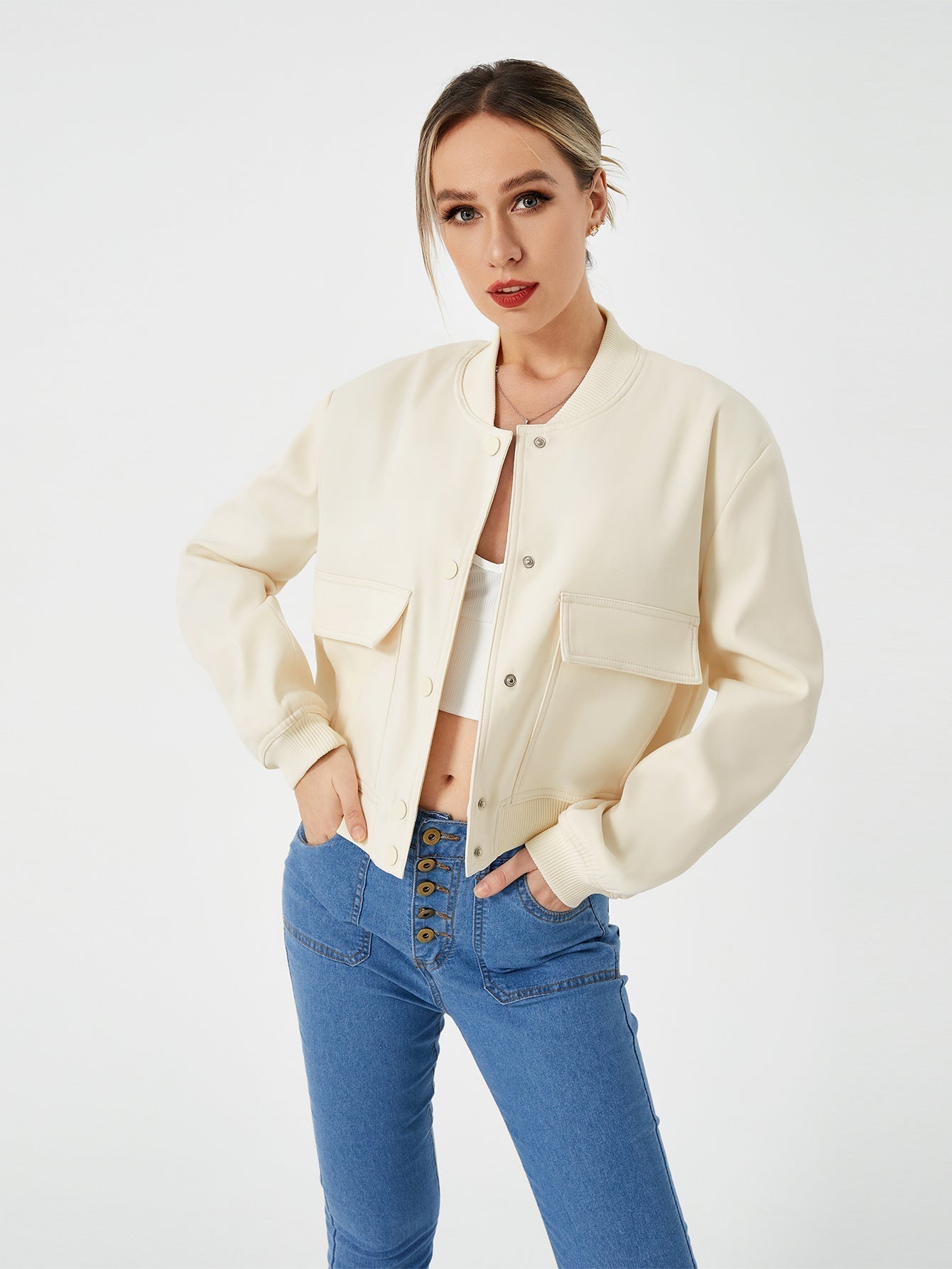 Veste bombardier fine pour femme